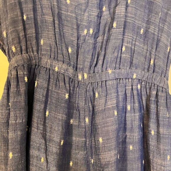 American Eagle Outfitters Tropicalcore Casual Blue w/White Specks Romper SZ XS - Picture 3 of 7